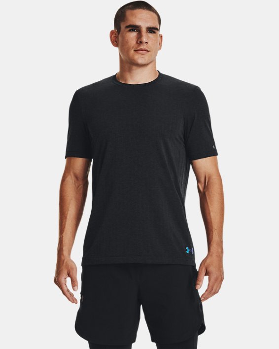 Men's UA RUSH™ Seamless Short Sleeve, Black, pdpMainDesktop image number 0